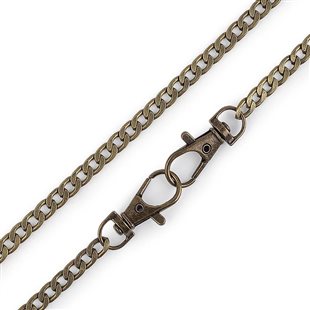 Ucho na tašku - retiazka - 120cm - staromosadz